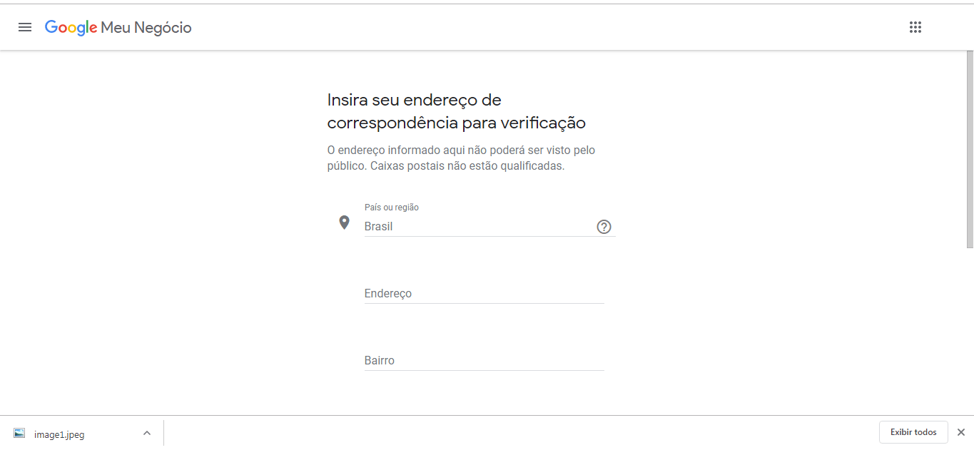 seo local google meu negócio verificação